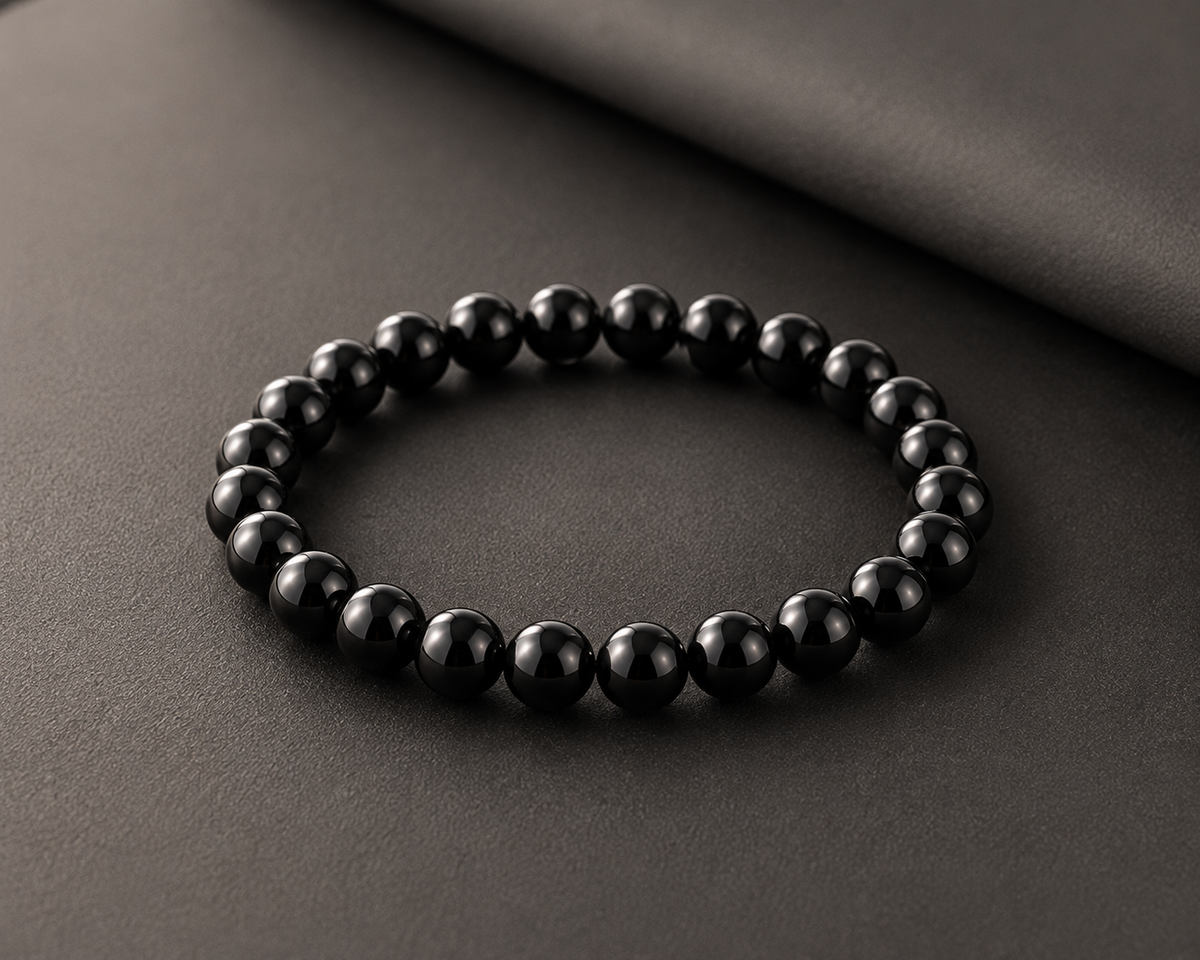 Black Onyx Crystal Bracelet for Protection, Strength & Grounding| RatnAura