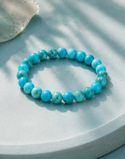 Natural Turquoise Stone Bracelet | RatnAura