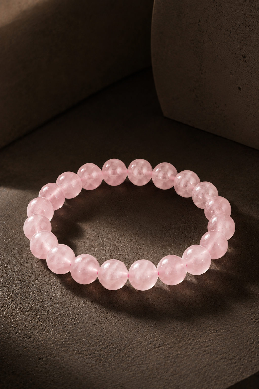 Natural Authentic Rose Quartz Crystal Bracelet – RatnAura