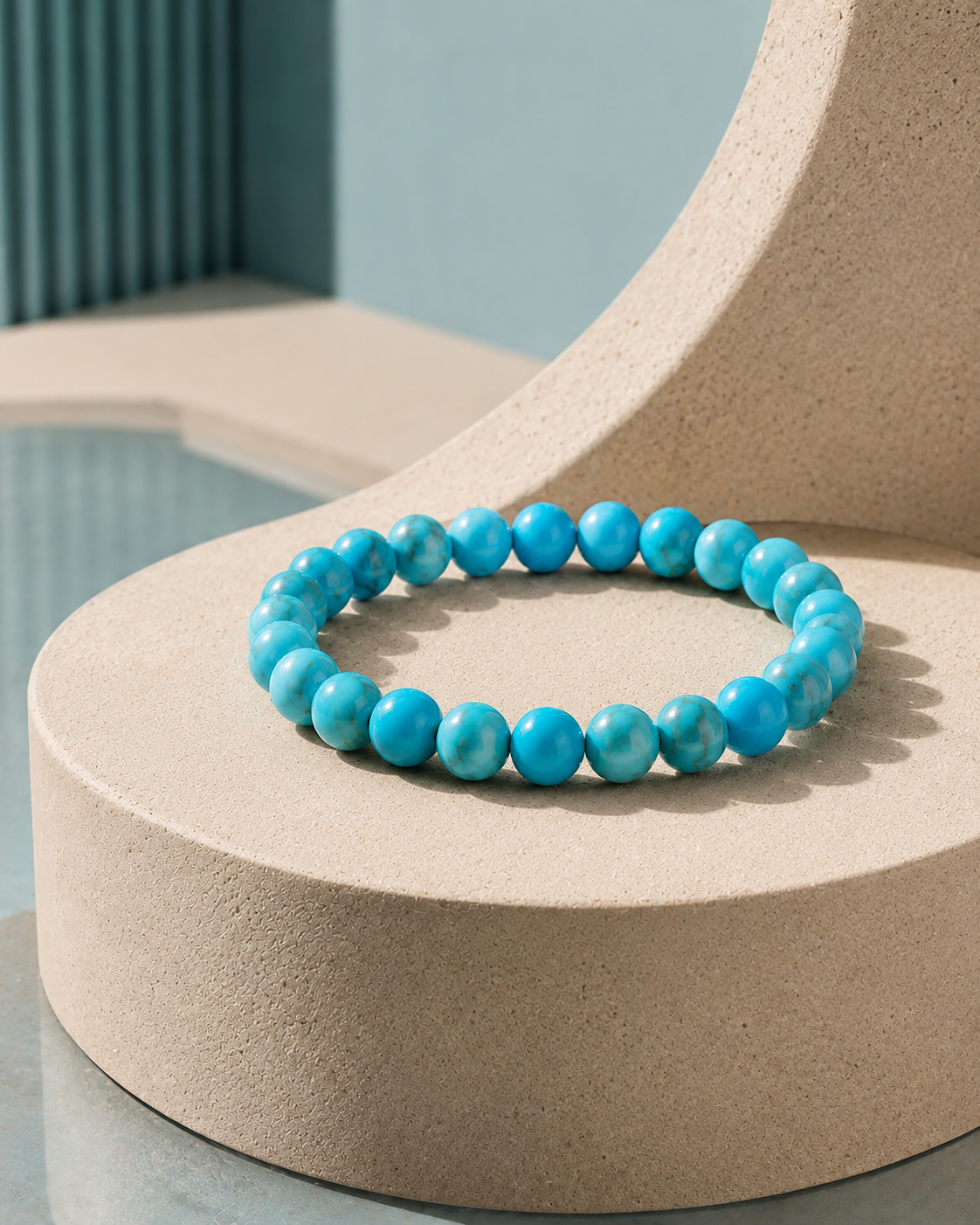 Natural Turquoise Stone Bracelet | RatnAura