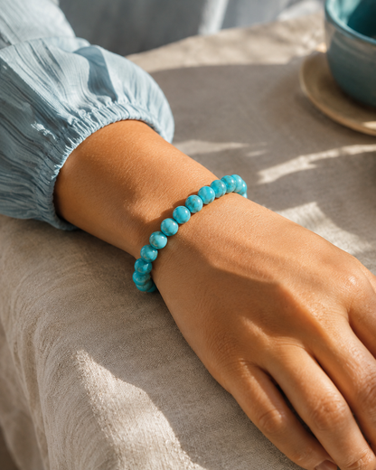 Natural Turquoise Stone Bracelet | RatnAura
