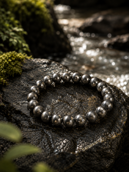 Natural Authentic Pyrite Stone Bracelet