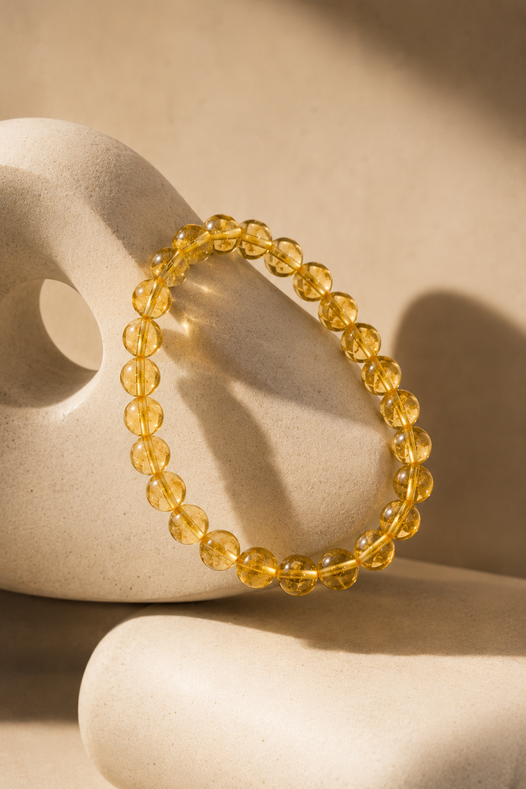 Natural Genuine Citrine Stone  Bracelet | RatnAura