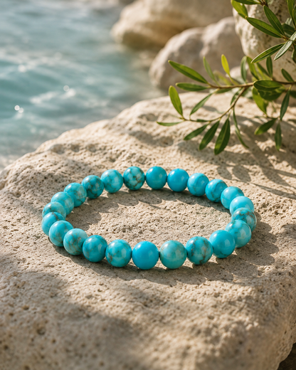 Natural Turquoise Stone Bracelet | RatnAura