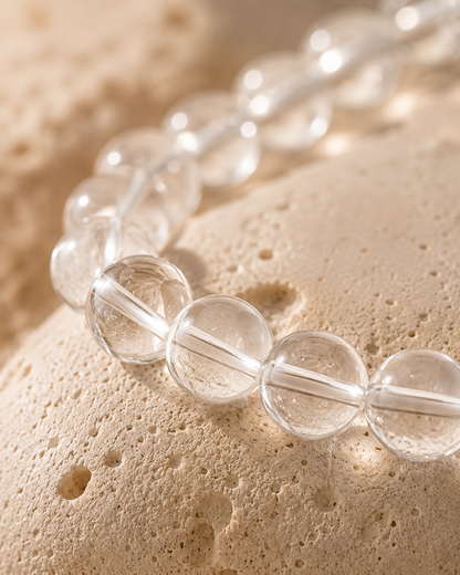 Clear Quartz Crystal Bracelet for Clarity, Focus & Positive Energy | RatnAura