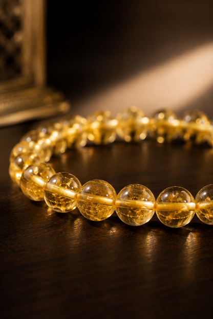 Natural Genuine Citrine Stone  Bracelet | RatnAura