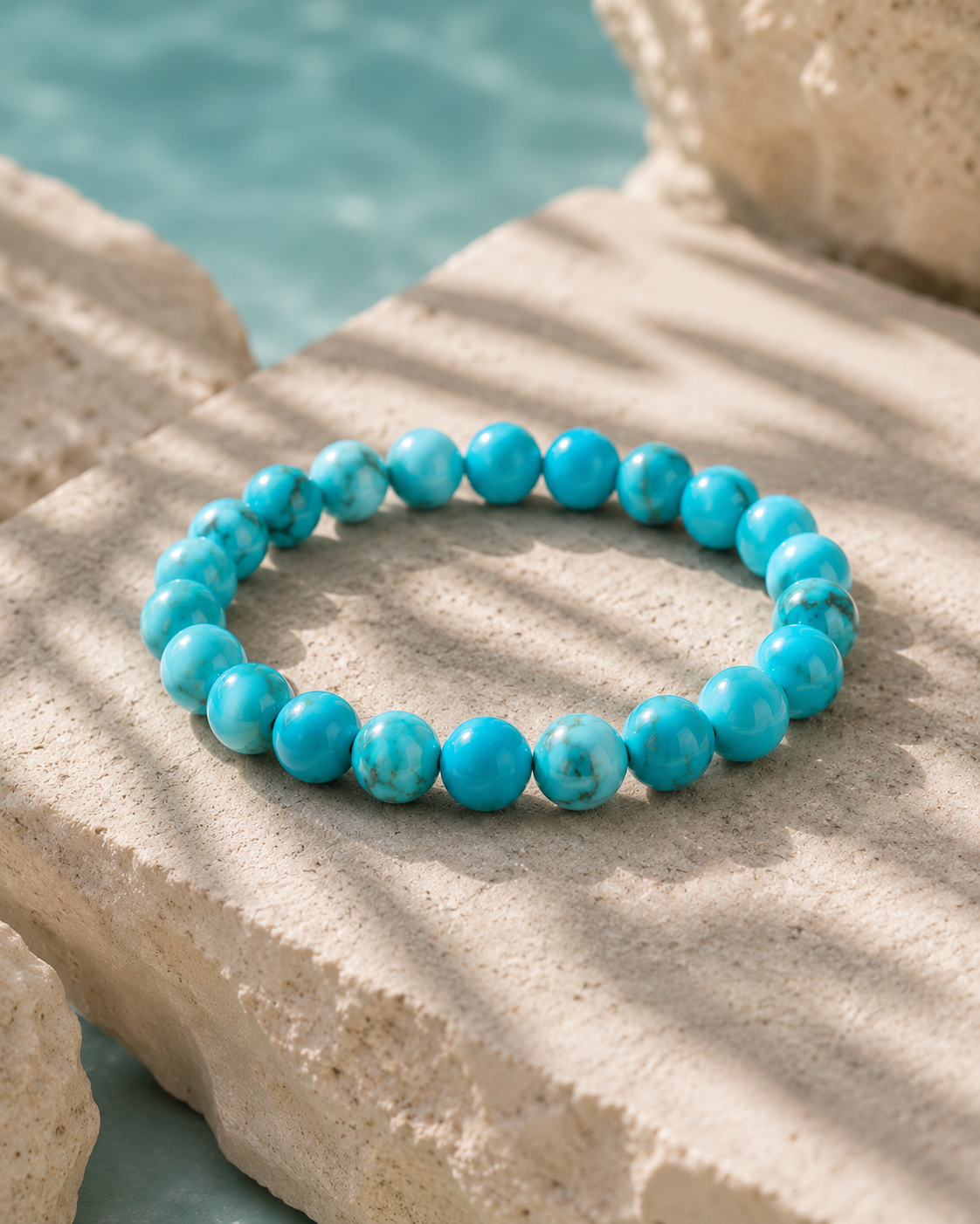 Natural Turquoise Stone Bracelet | RatnAura