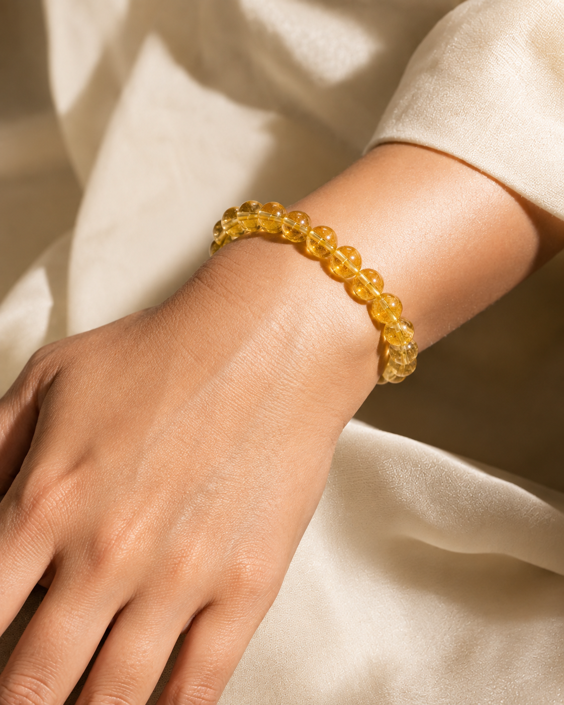 Natural Genuine Citrine Stone  Bracelet | RatnAura