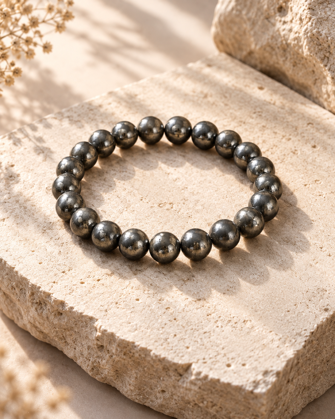 Natural Authentic Pyrite Stone Bracelet