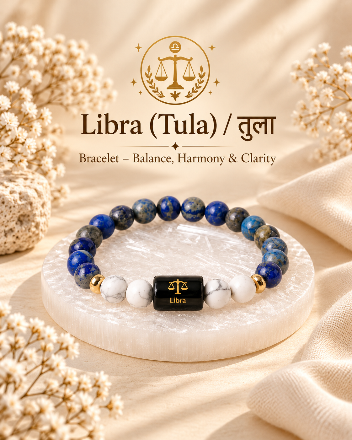 ♎ Libra Zodiac Bracelet – Balance, Clarity & Harmony | RatnAura